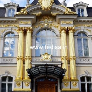Luxury Hotel Exterior with Glass Facade No-7622