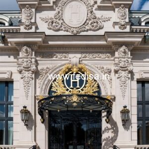 Luxury Hotel Exterior with Elegant Finish No-7635