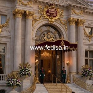 Hotel Exterior Elevation for Luxury Stay No-7645