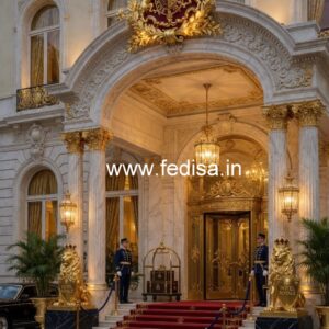 Contemporary Hotel Front Elevation Luxury No-7657
