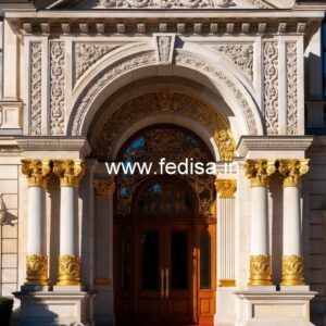 Luxury Hotel Exterior Design with Balcony No-7671