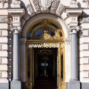 Elegant Luxury Resort Front View Design No-7685