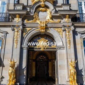 Luxury Hotel Front Elevation with Modern Appeal No-7688