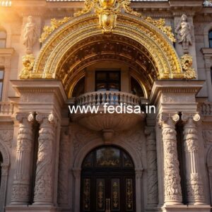 Luxury Resort Elevation with Elegant Lighting No-7690