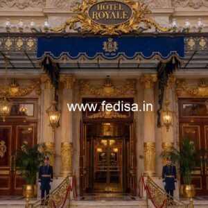 Grand Luxury Hotel Front Facade Design No-7692