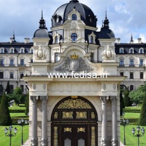 Elegant Hotel Front Design with Luxury Style No-7703