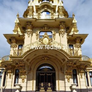 Luxury Hotel Exterior with Decorative Lighting No-7707