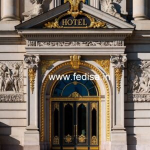 Luxury Hotel Facade with Contemporary Touch No-7718