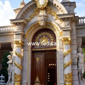 Luxury Resort Exterior with Artistic Facade No-7722
