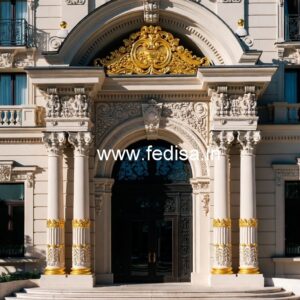 Luxury Hotel Exterior with Premium Lighting No-7726