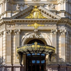 Luxury Hotel Exterior with Sophisticated Style No-7732