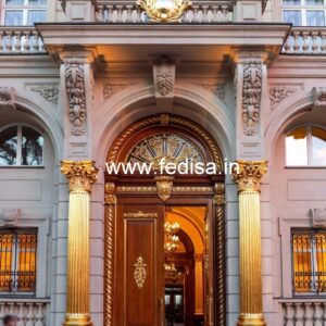 Contemporary Luxury Hotel Elevation with Glass No-7736
