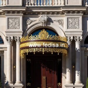Luxury Hotel Elevation with Decorative Details No-7740