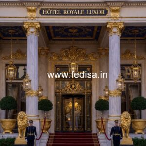 Luxury Hotel Front Architecture with Elegant Finish No-7742