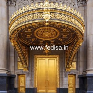 Luxury Hotel Facade Design with Artistic Lighting No-7755