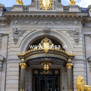 Luxury Hotel Front Design with Elegant Features No-7758