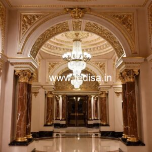 Modern Luxury Hotel Exterior with Stone Finish No-7762