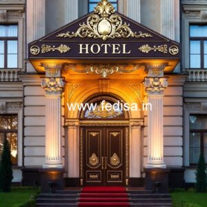 Elegant Luxury Hotel Front Facade Concepts No-7763