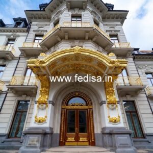 Hotel Main Gate Design with Elegant Lighting No-7814