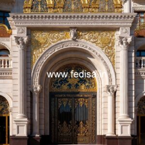 Elegant Resort Entrance Gate Design for Modern Hotels No-7832