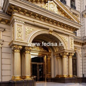 Luxury Hotel Main Gate Design with LED Lighting No-7843