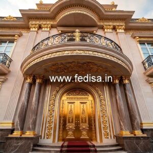 Stylish Hotel Main Gate Design for Elegant Entry No-7846