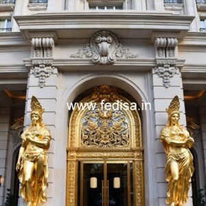 Elegant Hotel Gate Design with Modern Finishing No-7853
