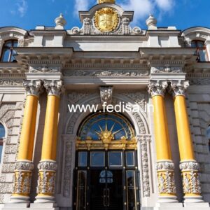Luxury Hotel Gate Design with Contemporary Details No-7856