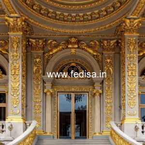 Hotel Entrance Gate Design with Stone Cladding No-7865