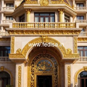 Hotel Entrance Gate Design with Royal Architecture No-7888