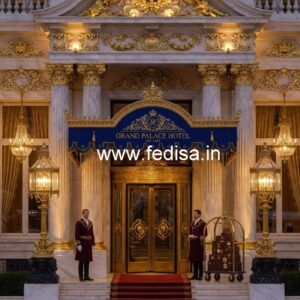 Hotel Exterior Entrance Gate Design with Grand Appeal No-7893