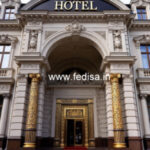 Elegant Hotel Building Elevation Design Ideas No-7917