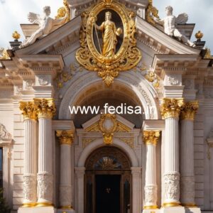 Hotel Front Elevation Design with Modern Architecture No-7920