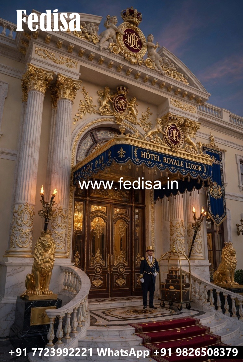 Hotel Elevation Design with Minimalist Style No-7946