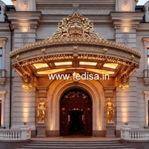 Hotel Front Elevation Design for Luxury Hospitality No-7949