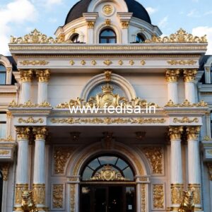 Luxury Hotel Architecture Front View Design No-7960