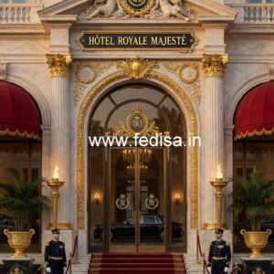 Grand Hotel Architecture Elevation Design No-7970