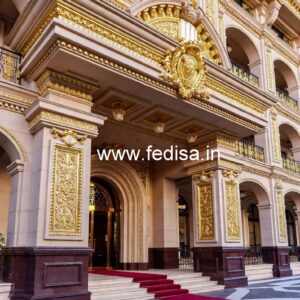 Hotel Front View Design with Contemporary Elements No-7976