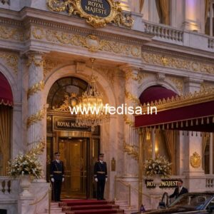 Hotel Elevation Design with Luxury Architectural Features No-7980