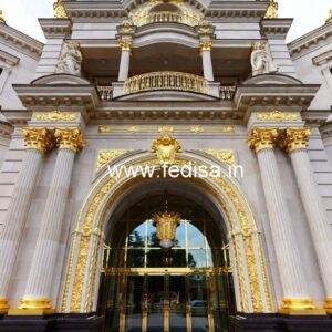 Luxury Hotel Front Elevation with LED Effects No-7981