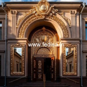 Hotel Elevation Design with Premium Entrance Style No-7984