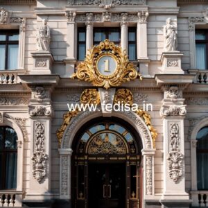 Hotel Building Front Design No-8007