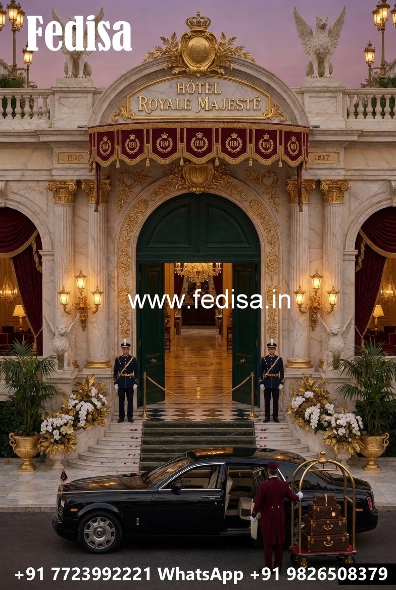 Luxury Hotel Front View Elevation Designs No-8217