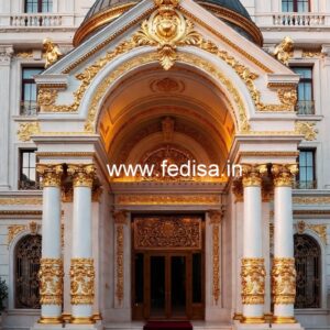 Luxury Hotel Exterior with Glass Facade No-8222