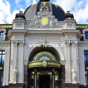 Luxury Hotel Front Elevation with Lighting No-8241