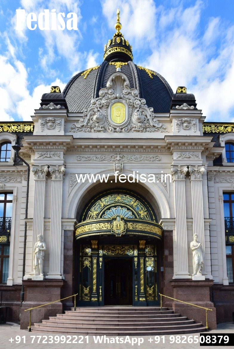 Luxury Hotel Front Elevation with Lighting No-8241