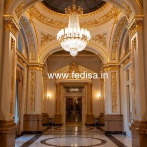 Luxury Hotel Elevation with Decorative Facade No-8267