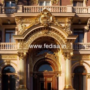 Luxury Hotel Exterior with Stone Cladding No-8277