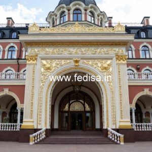 Elegant Luxury Resort Front View Design No-8285