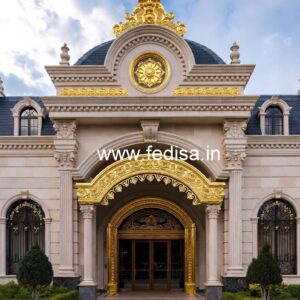Luxury Hotel Exterior with Premium Materials No-8286